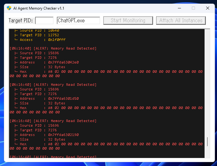 Memory access analysis using a digital forensics tool